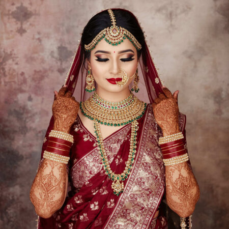 Maroon Banarasi Bridal