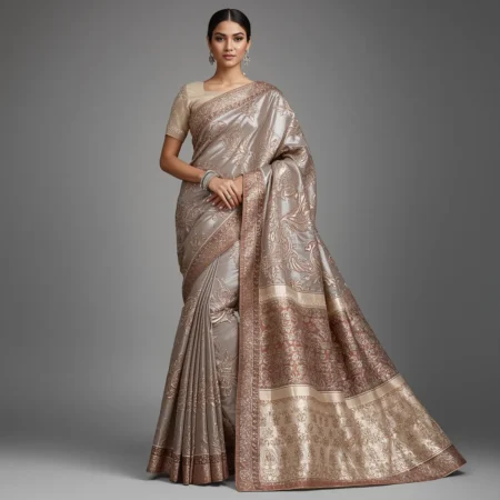Metallic Designer Saree