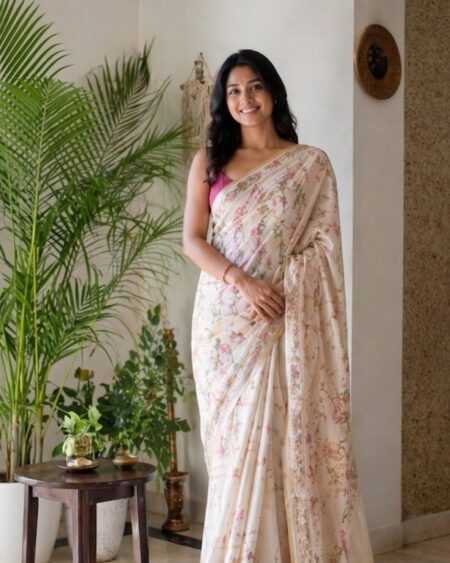 Simple Printed Saree
